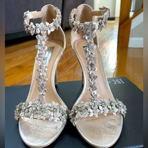 INC Rose Gold Shimmer Heels Wedding Prom Dressy